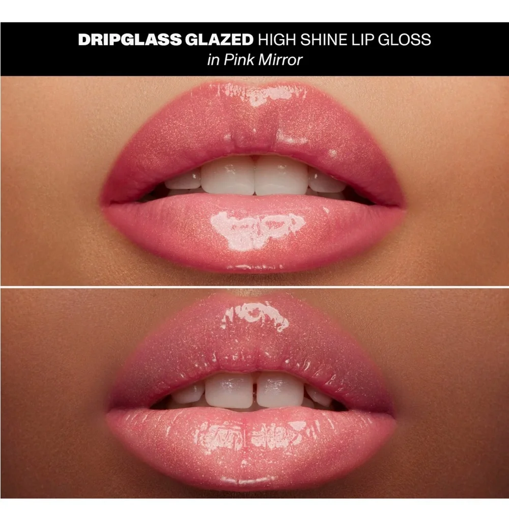 Morphe DRIPGLASS GLAZED high shine lip gloss - pink mirror